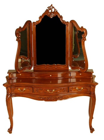 Louis Style Cabriole Leg Dressing Table