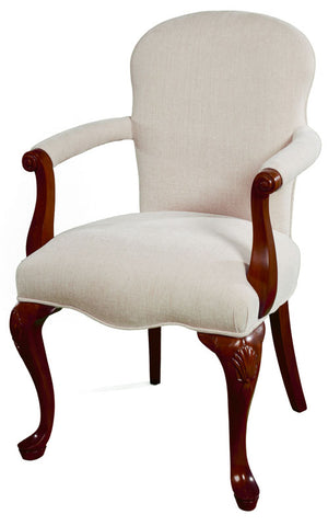 French Scroll Arm Occasional Chair