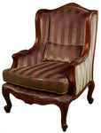 Louis Walnut Wing Chair