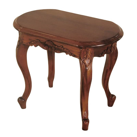Oval Cabriole Leg Side Table
