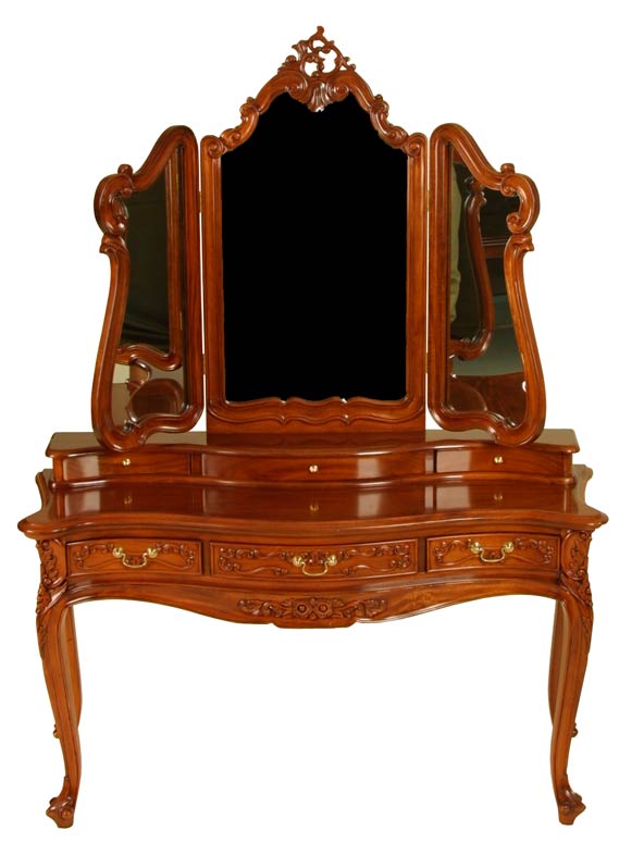 Louis Style Cabriole Leg Dressing Table