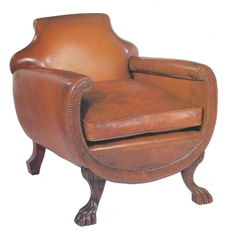 Lions Foot Barrel Armchair