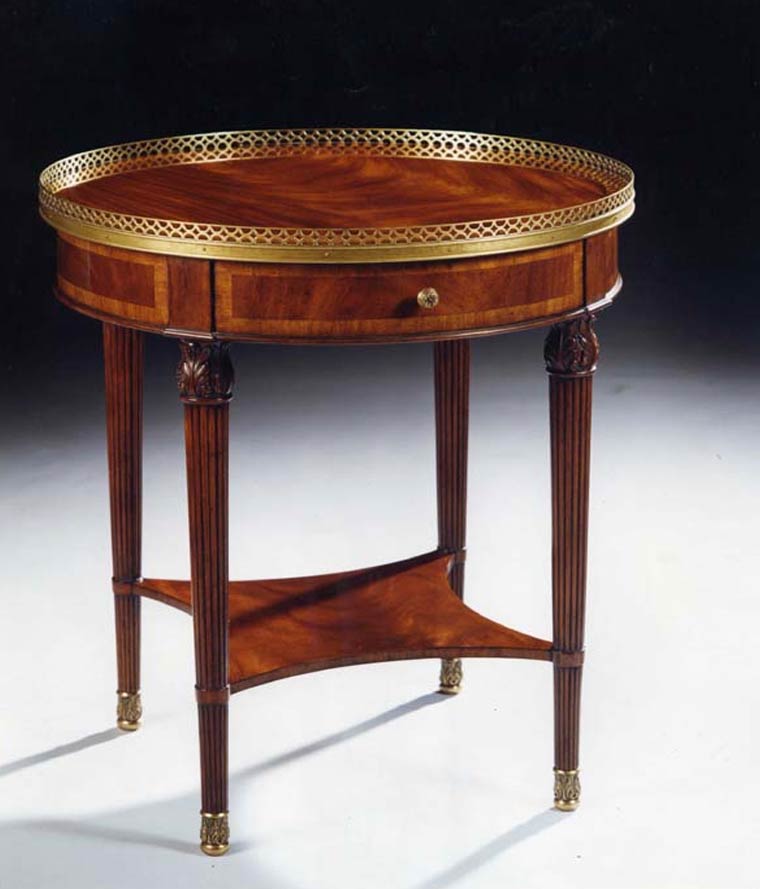 Brass Edge Lamp Table