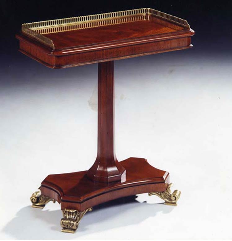 Rectangular Pedestal Side Table