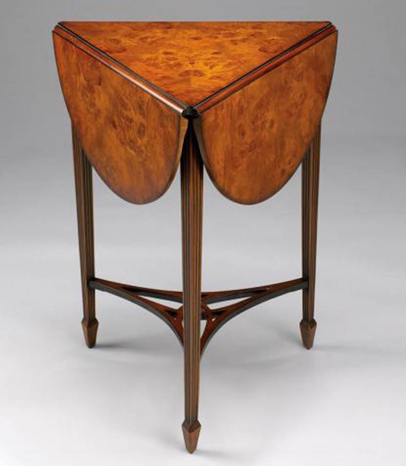 Clover Leaf Burl Table
