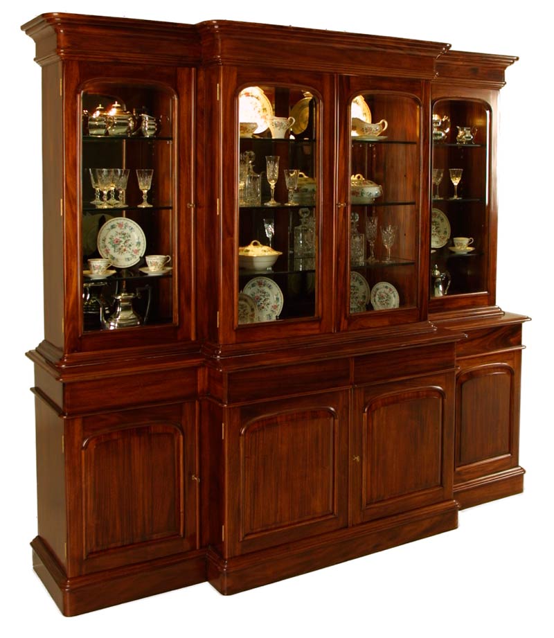 7'10 4 Door Breakfront Display Cabinet MLGS