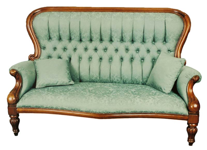 2 Seater Flute Leg Settee
