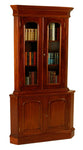 2 Door Victorian Corner Bookcase