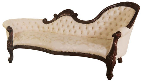 Single End Grape Carved Chaise RHS